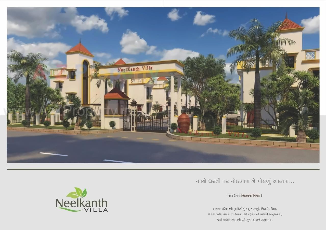 3D Elevation of real estate project Nilkanth Villa located at Zundal, Ahmedabad, Gujarat