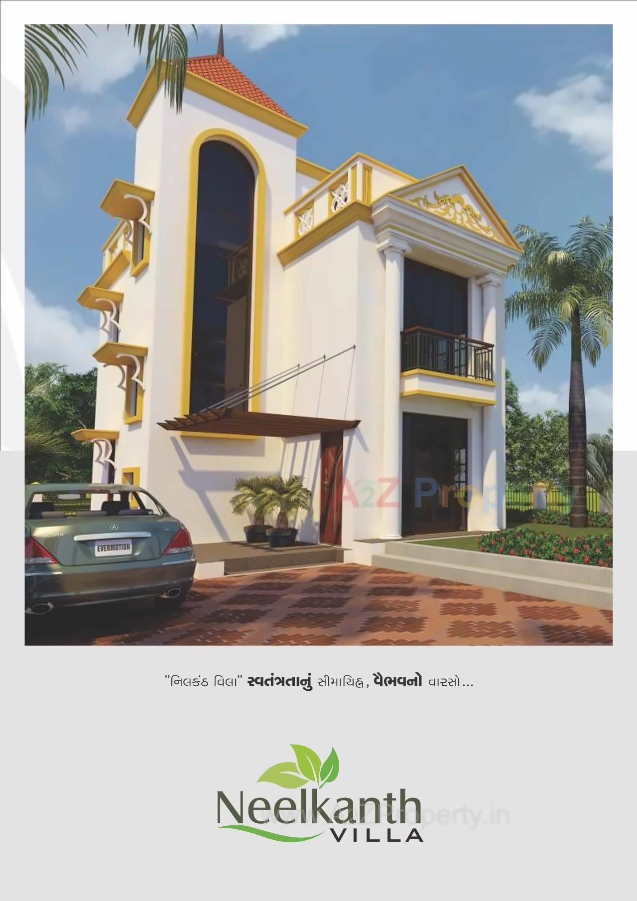 3D Elevation of real estate project Nilkanth Villa located at Zundal, Ahmedabad, Gujarat