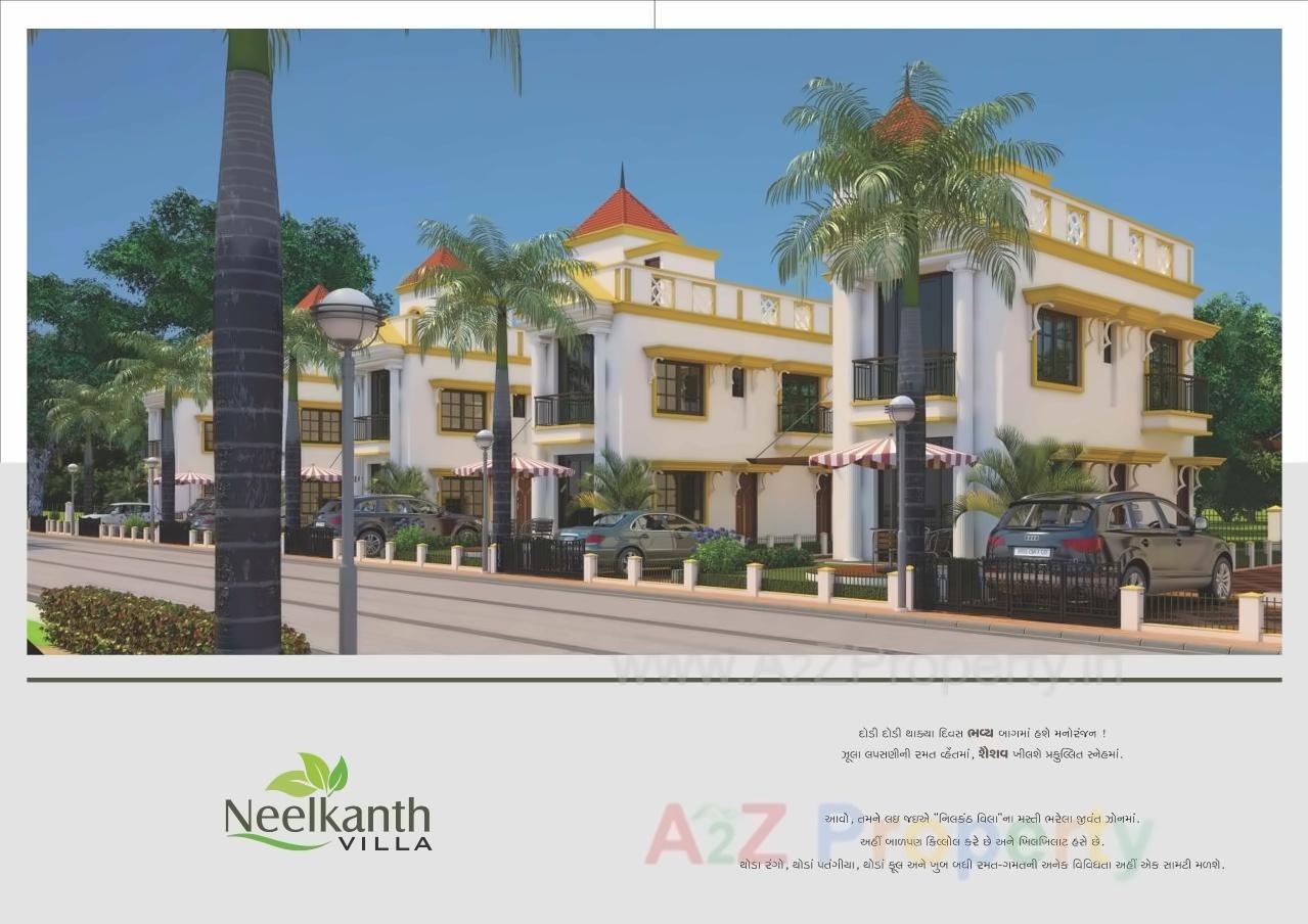 3D Elevation of real estate project Nilkanth Villa located at Zundal, Ahmedabad, Gujarat