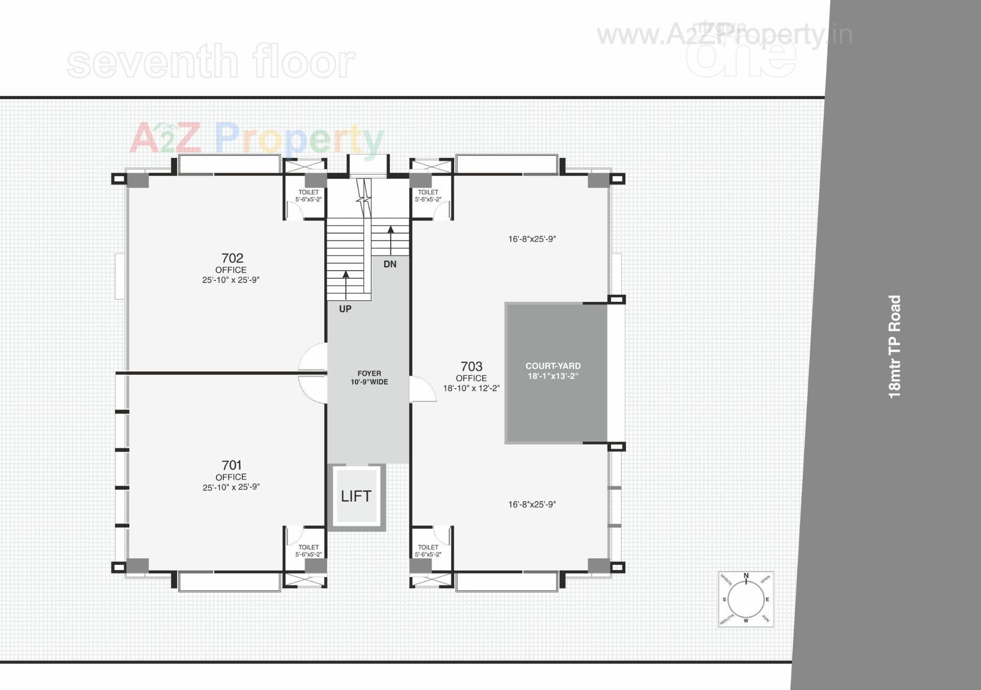 Layout of real estate project Nirgun One located at Makarba, Ahmedabad, Gujarat