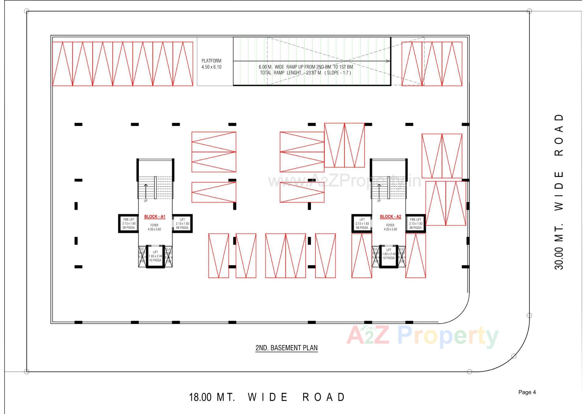 Layout of real estate project Nirgun Rise located at Bopal, Ahmedabad, Gujarat