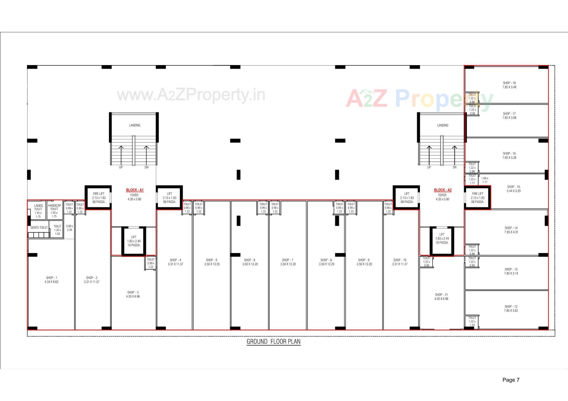 Layout of real estate project Nirgun Rise located at Bopal, Ahmedabad, Gujarat