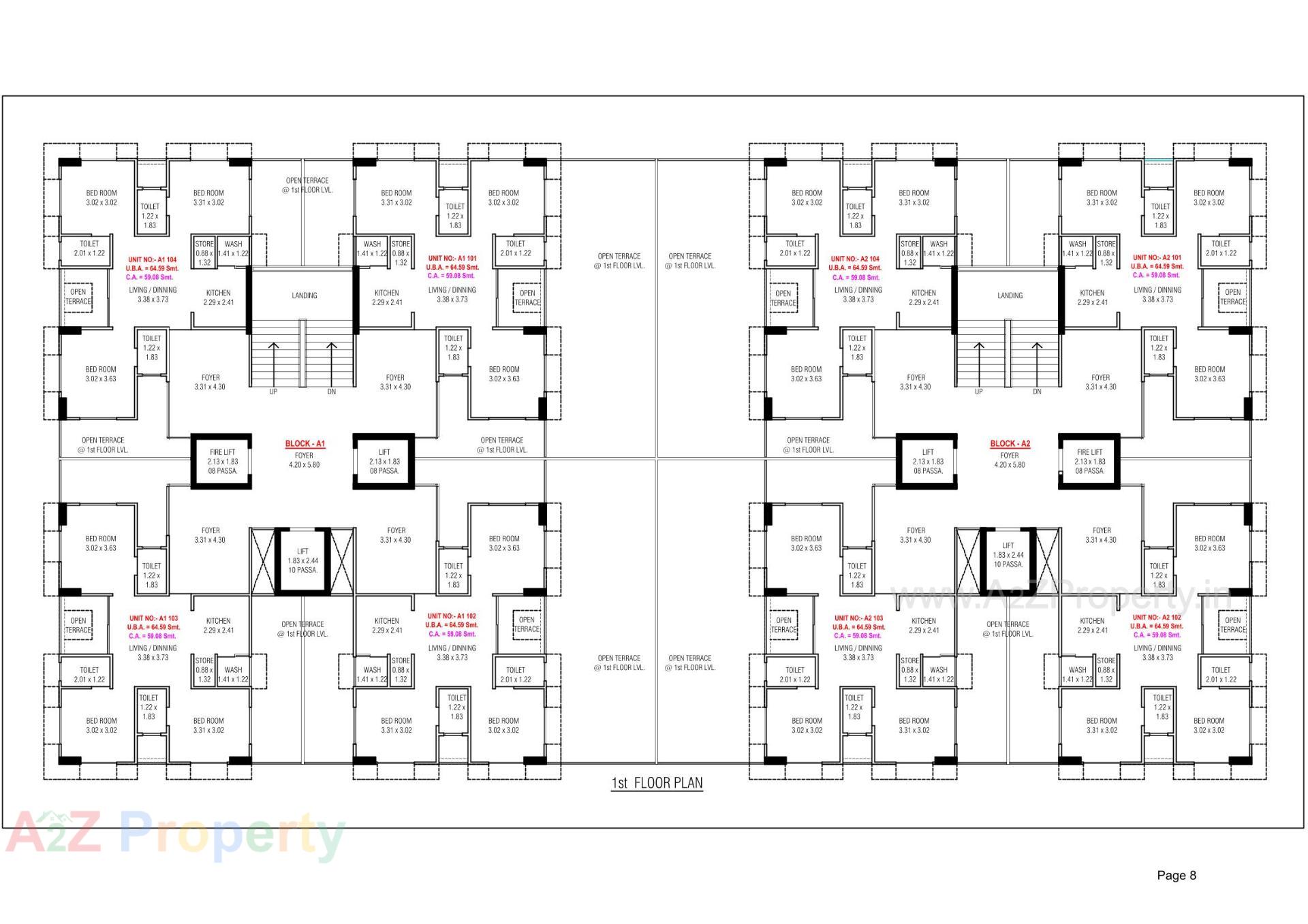 Layout of real estate project Nirgun Rise located at Bopal, Ahmedabad, Gujarat