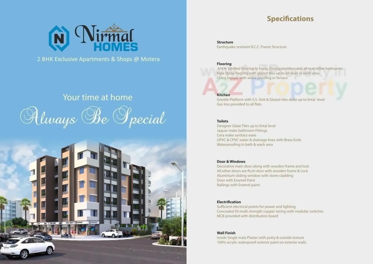  of real estate project Nirmal Homes located at Motera, Ahmedabad, Gujarat
