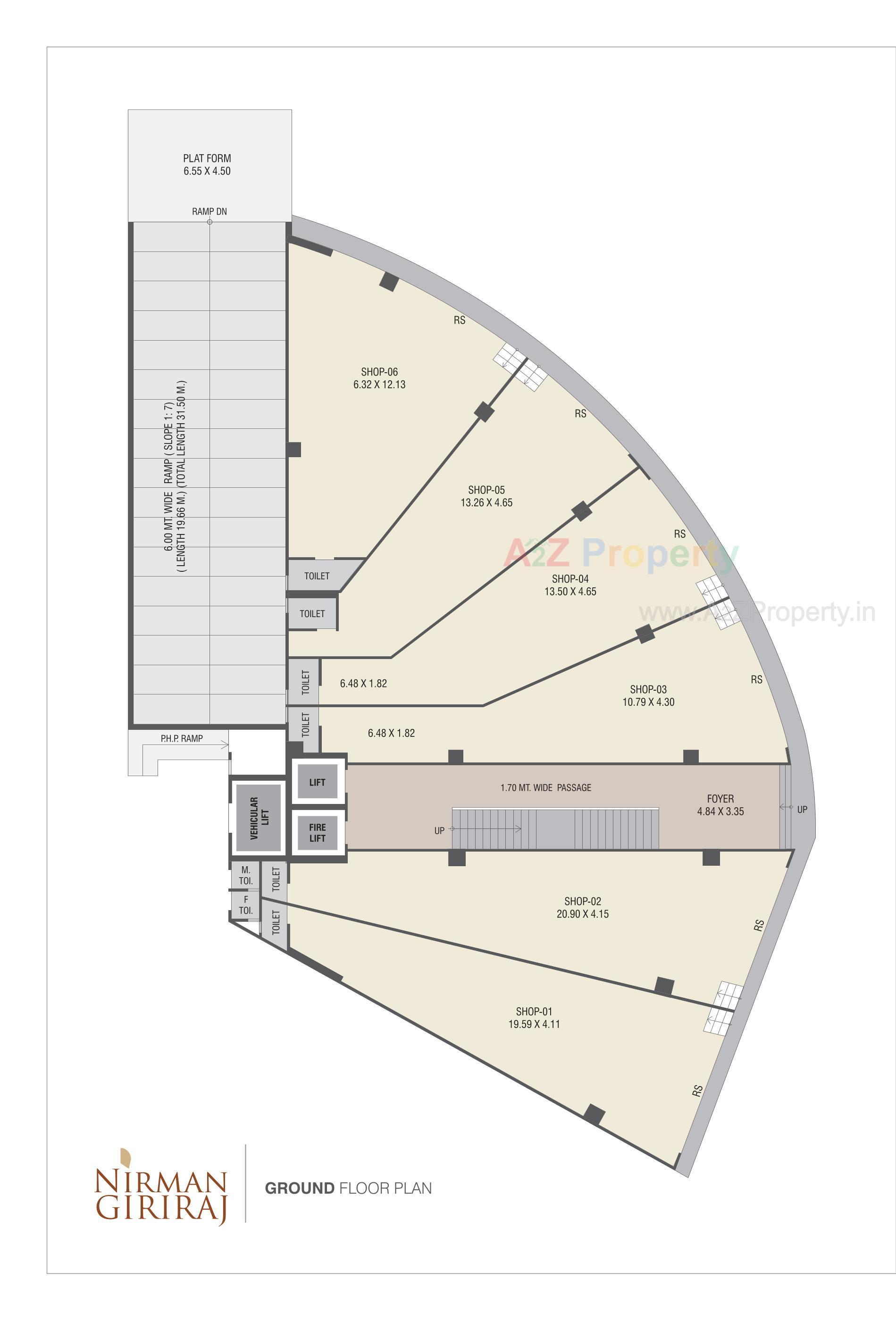 Layout of real estate project Nirman Giriraj located at Ahmedabad, Ahmedabad, Gujarat