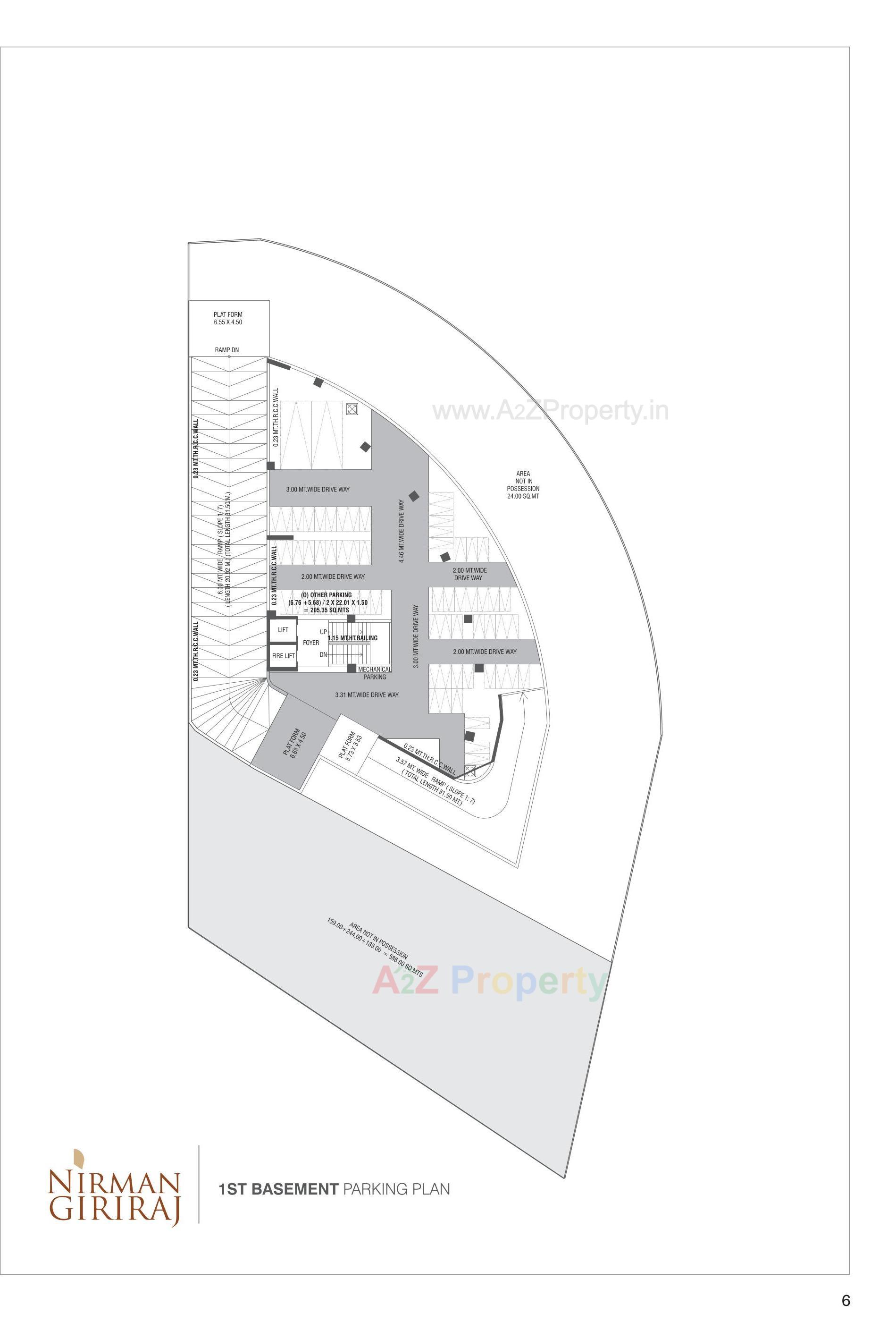 Layout of real estate project Nirman Giriraj located at Ahmedabad, Ahmedabad, Gujarat