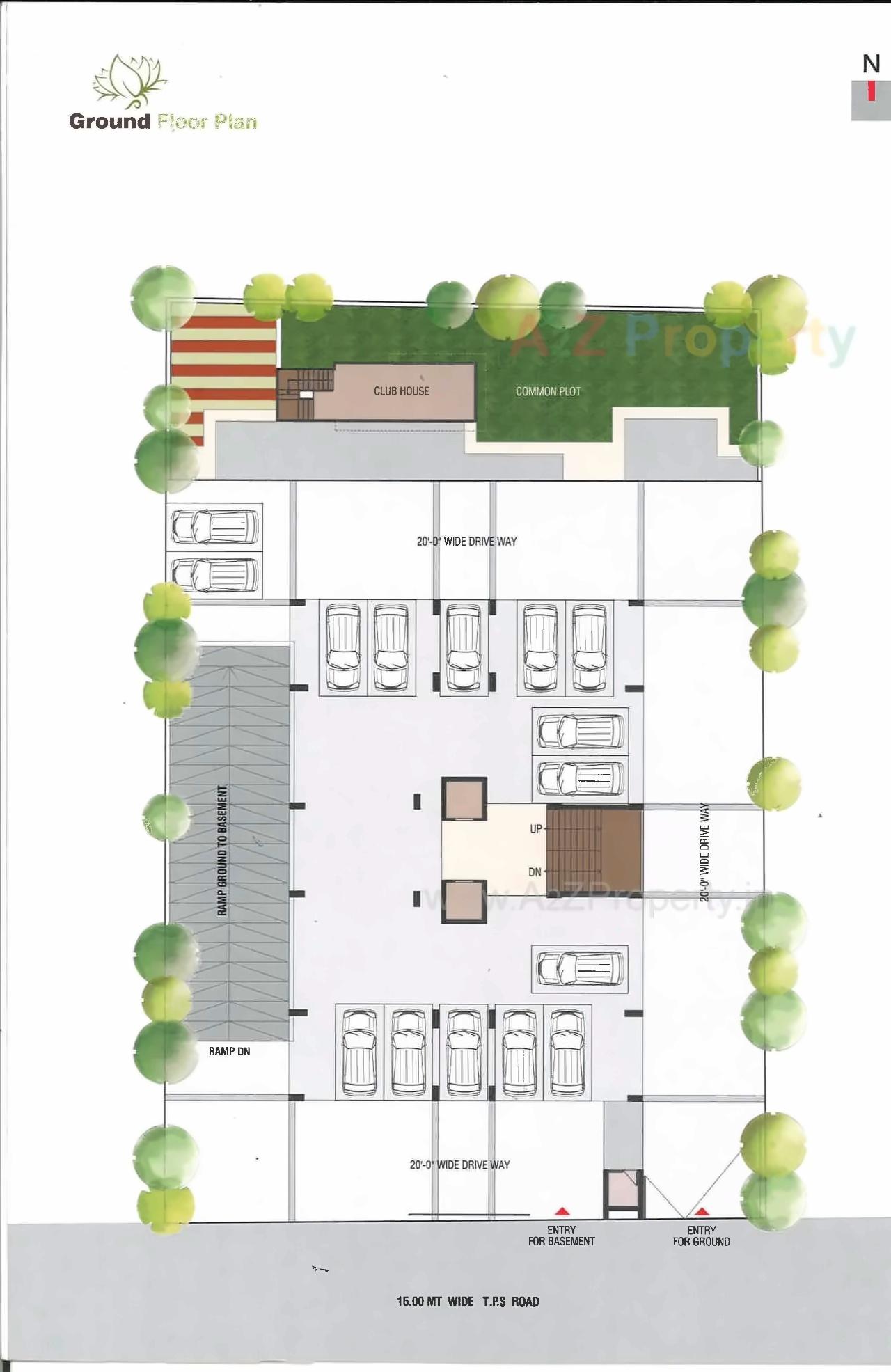 Layout of real estate project Nirman Heights located at Chandlodiya, Ahmedabad, Gujarat