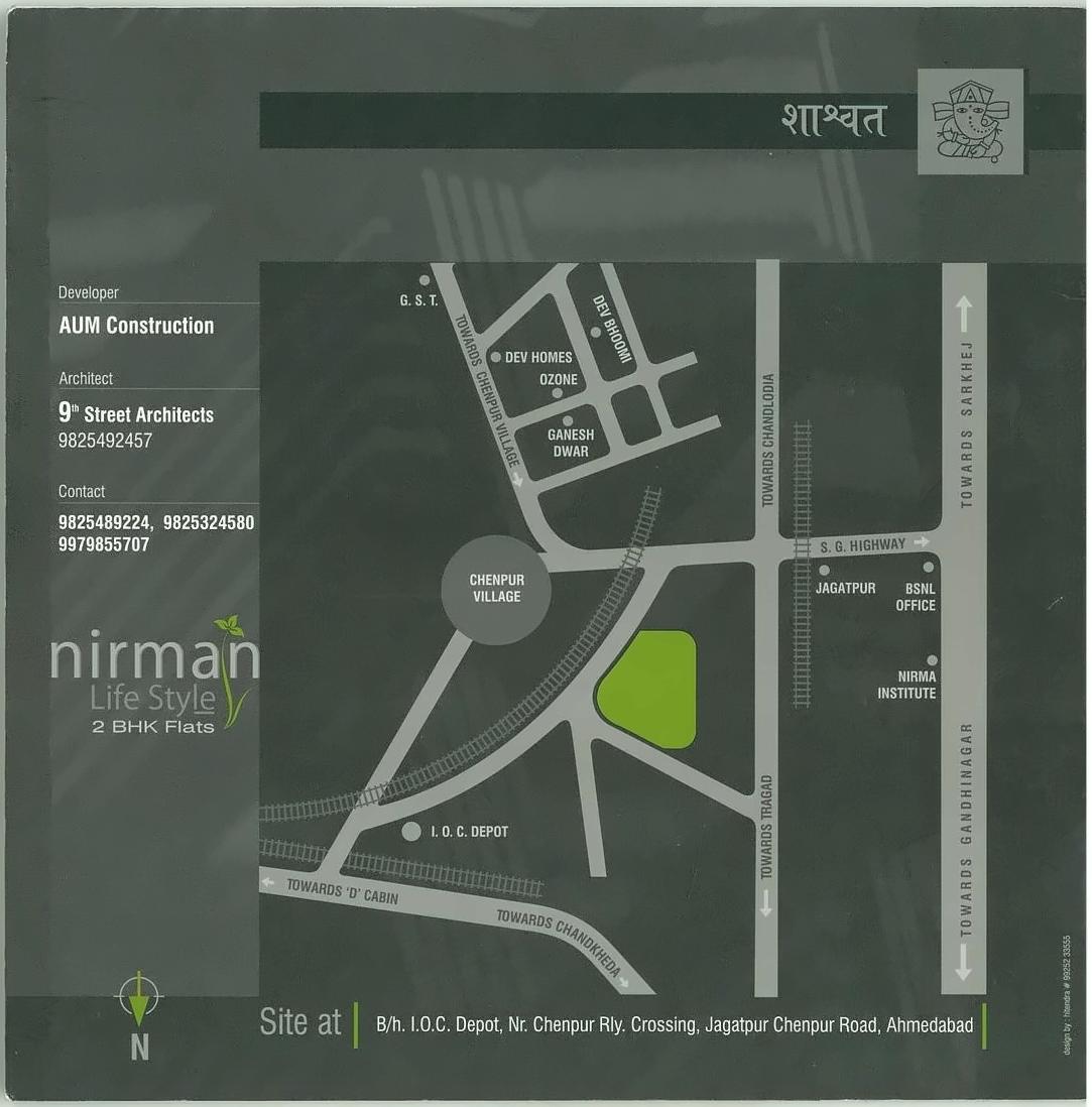  of real estate project Nirman Life Style located at Chenpur, Ahmedabad, Gujarat