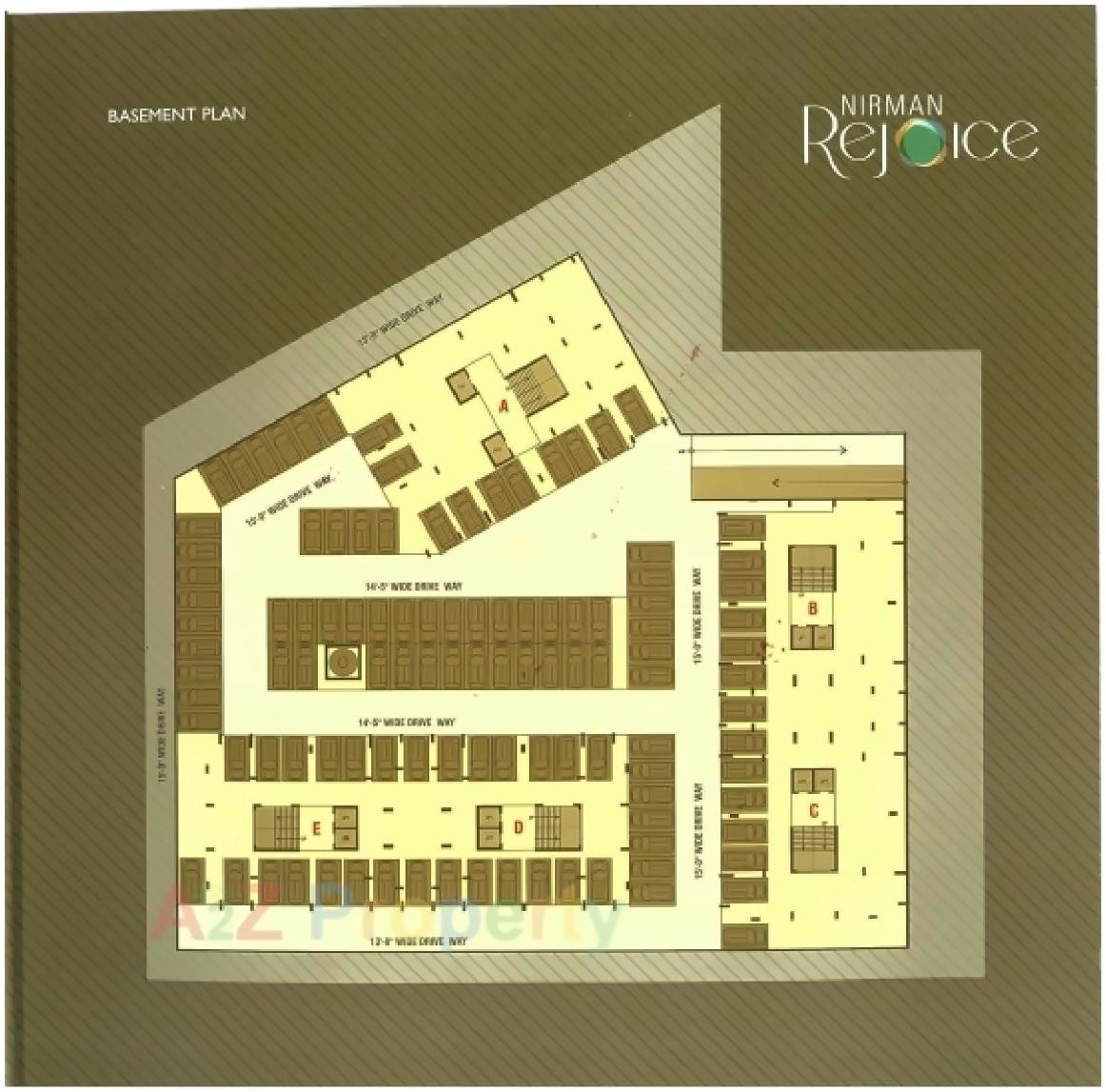 Layout of real estate project Nirman Rejoice located at Jagatpur, Ahmedabad, Gujarat