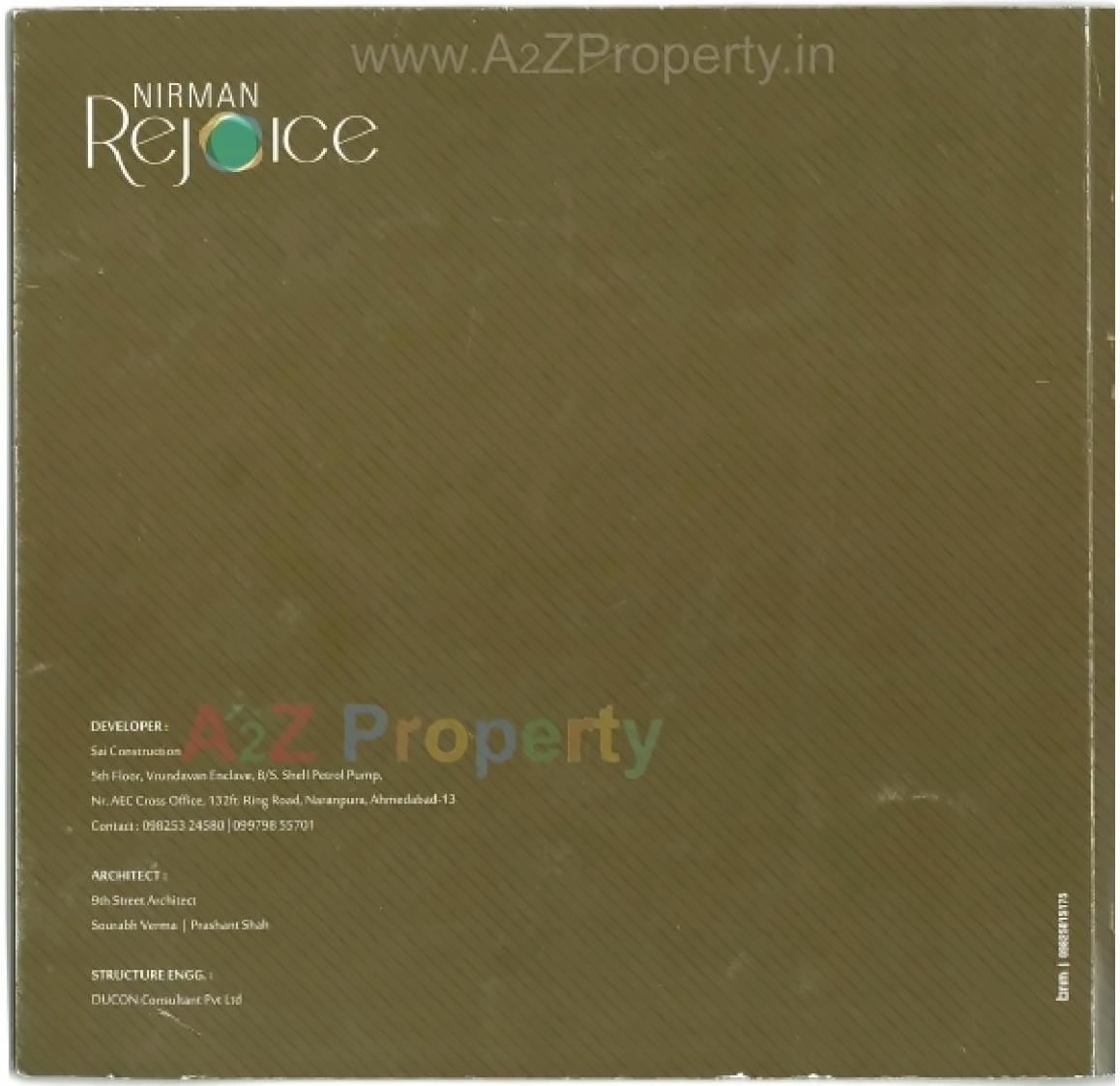  of real estate project Nirman Rejoice located at Jagatpur, Ahmedabad, Gujarat