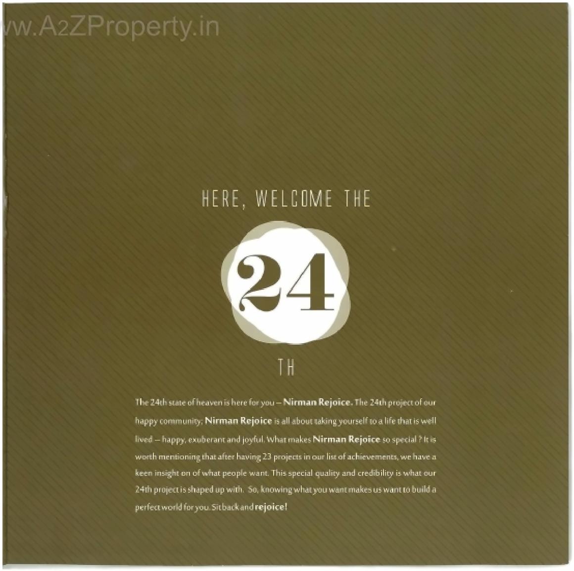  of real estate project Nirman Rejoice located at Jagatpur, Ahmedabad, Gujarat