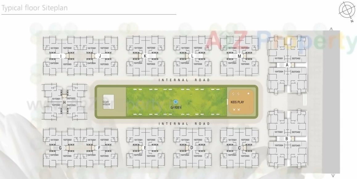 Layout of real estate project Nirmit Flora located at Sanand, Ahmedabad, Gujarat