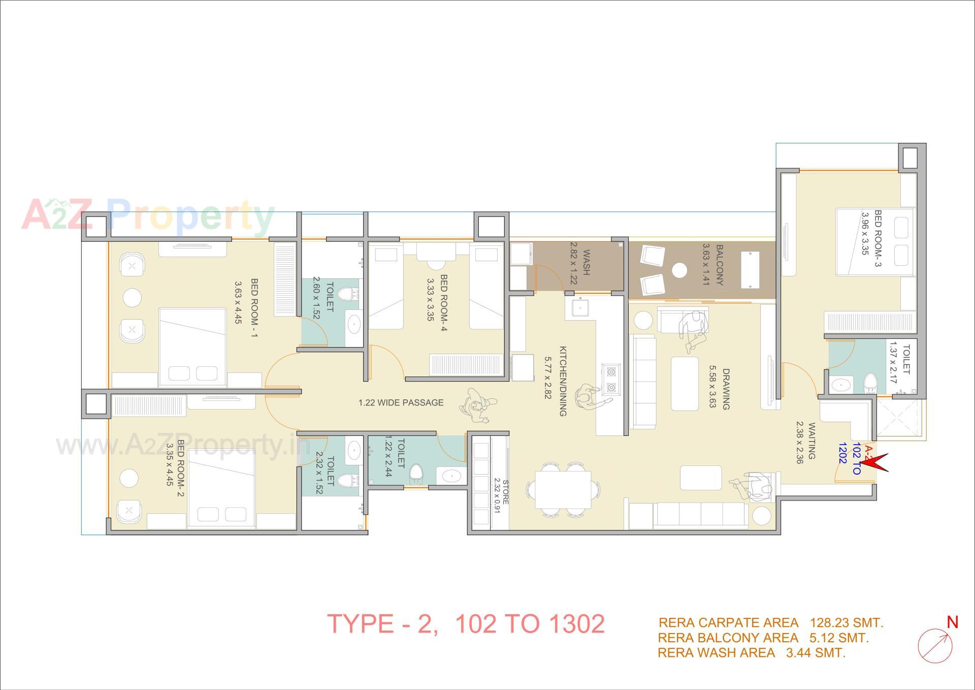 Layout of real estate project Nirvana Arise located at Memnagar, Ahmedabad, Gujarat
