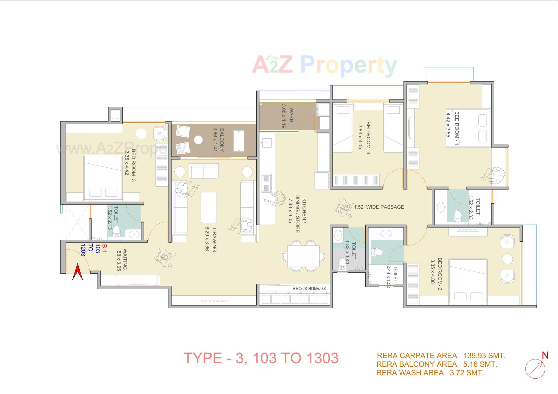 Layout of real estate project Nirvana Arise located at Memnagar, Ahmedabad, Gujarat