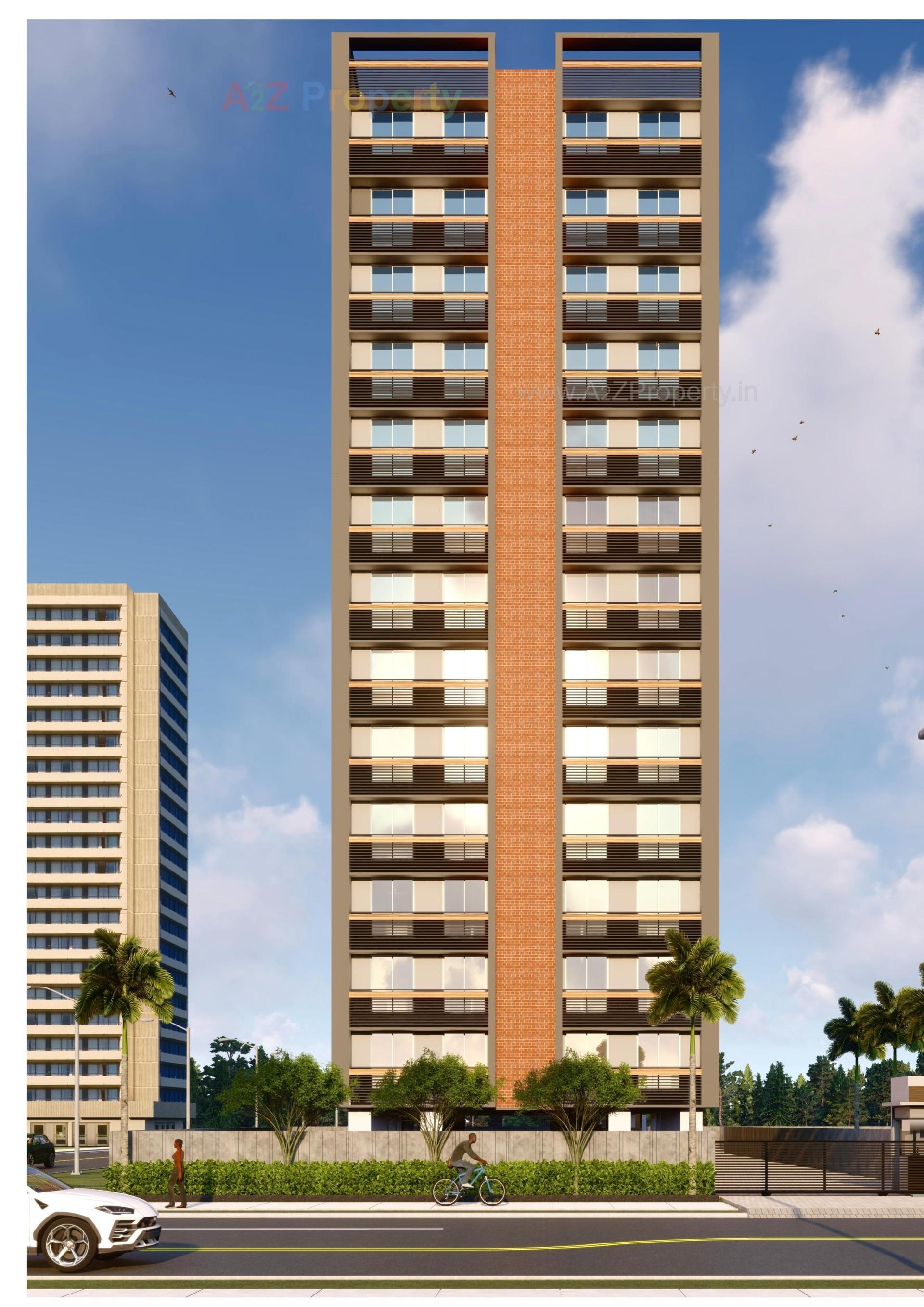 3D Elevation of real estate project Nirvana Arise located at Memnagar, Ahmedabad, Gujarat