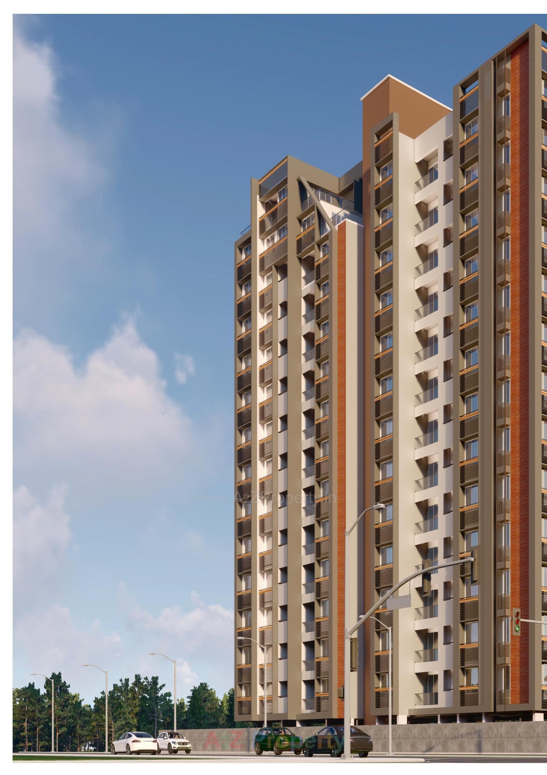 3D Elevation of real estate project Nirvana Arise located at Memnagar, Ahmedabad, Gujarat