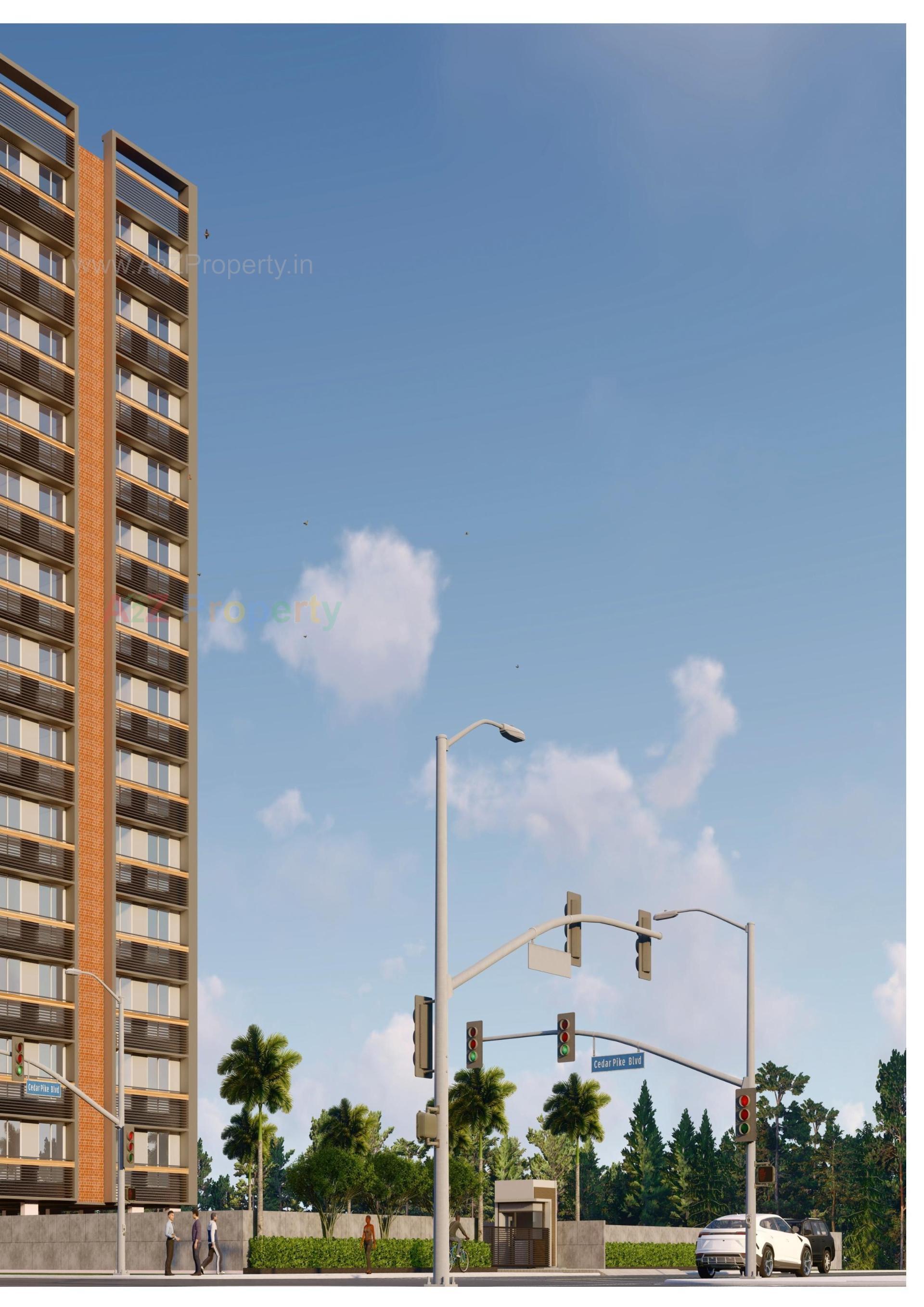 3D Elevation of real estate project Nirvana Arise located at Memnagar, Ahmedabad, Gujarat