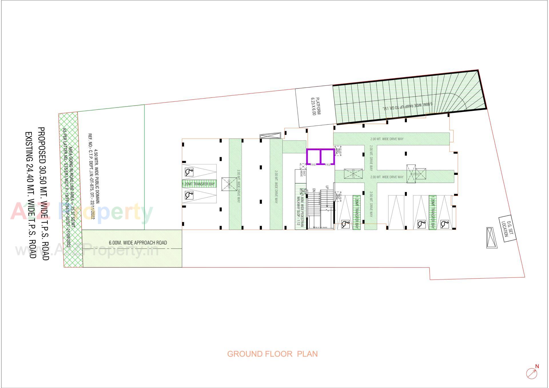 Layout of real estate project Nirvana Arise located at Memnagar, Ahmedabad, Gujarat