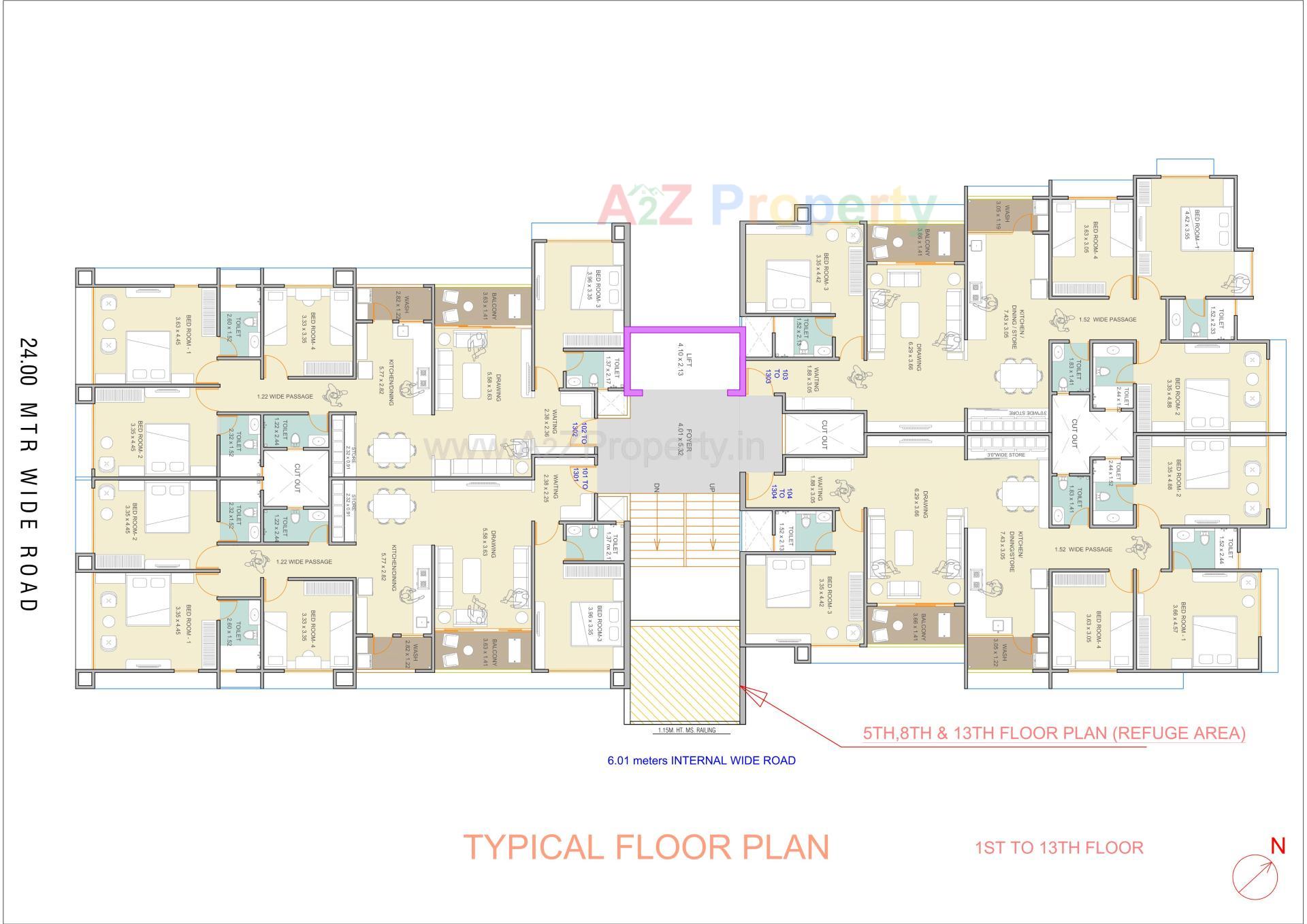 Layout of real estate project Nirvana Arise located at Memnagar, Ahmedabad, Gujarat