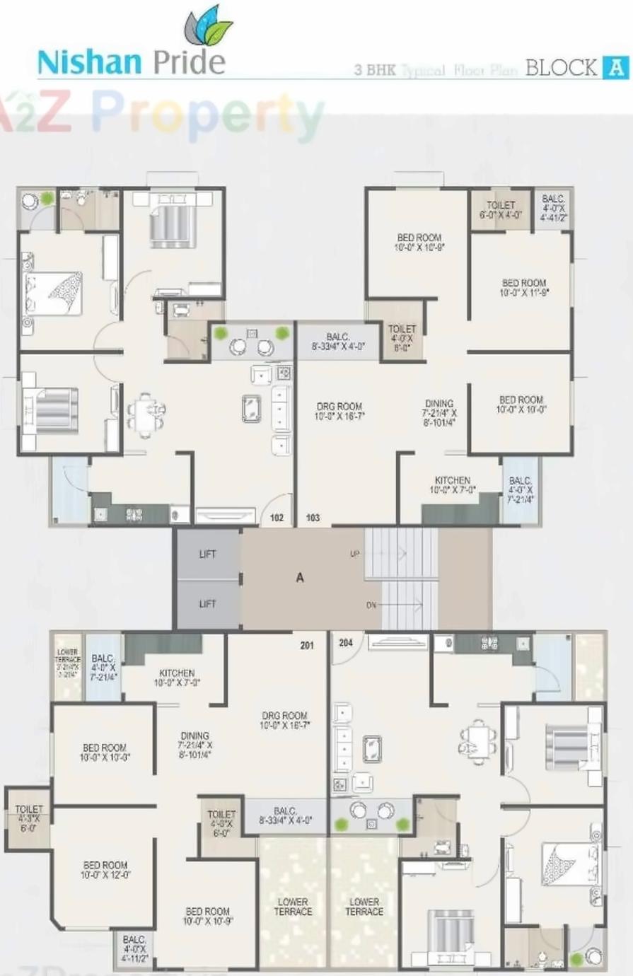Layout of real estate project Nishan Pride located at Ranip, Ahmedabad, Gujarat