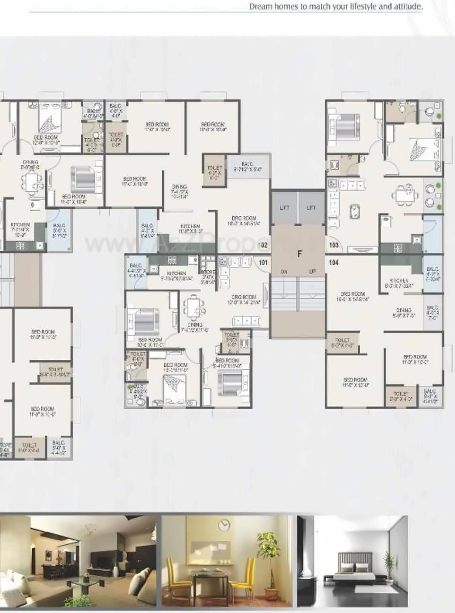 Layout of real estate project Nishan Pride located at Ranip, Ahmedabad, Gujarat