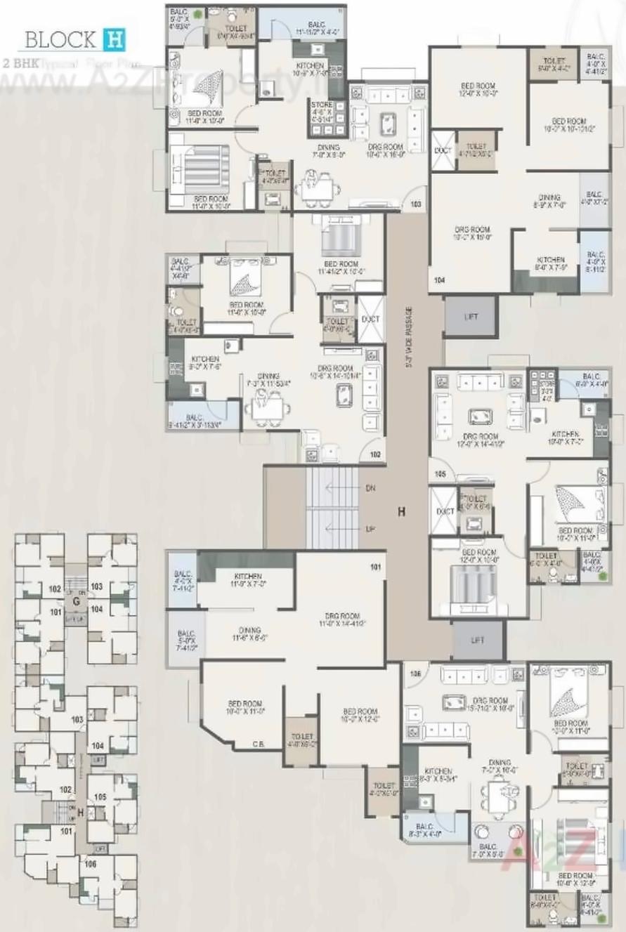 Layout of real estate project Nishan Pride located at Ranip, Ahmedabad, Gujarat