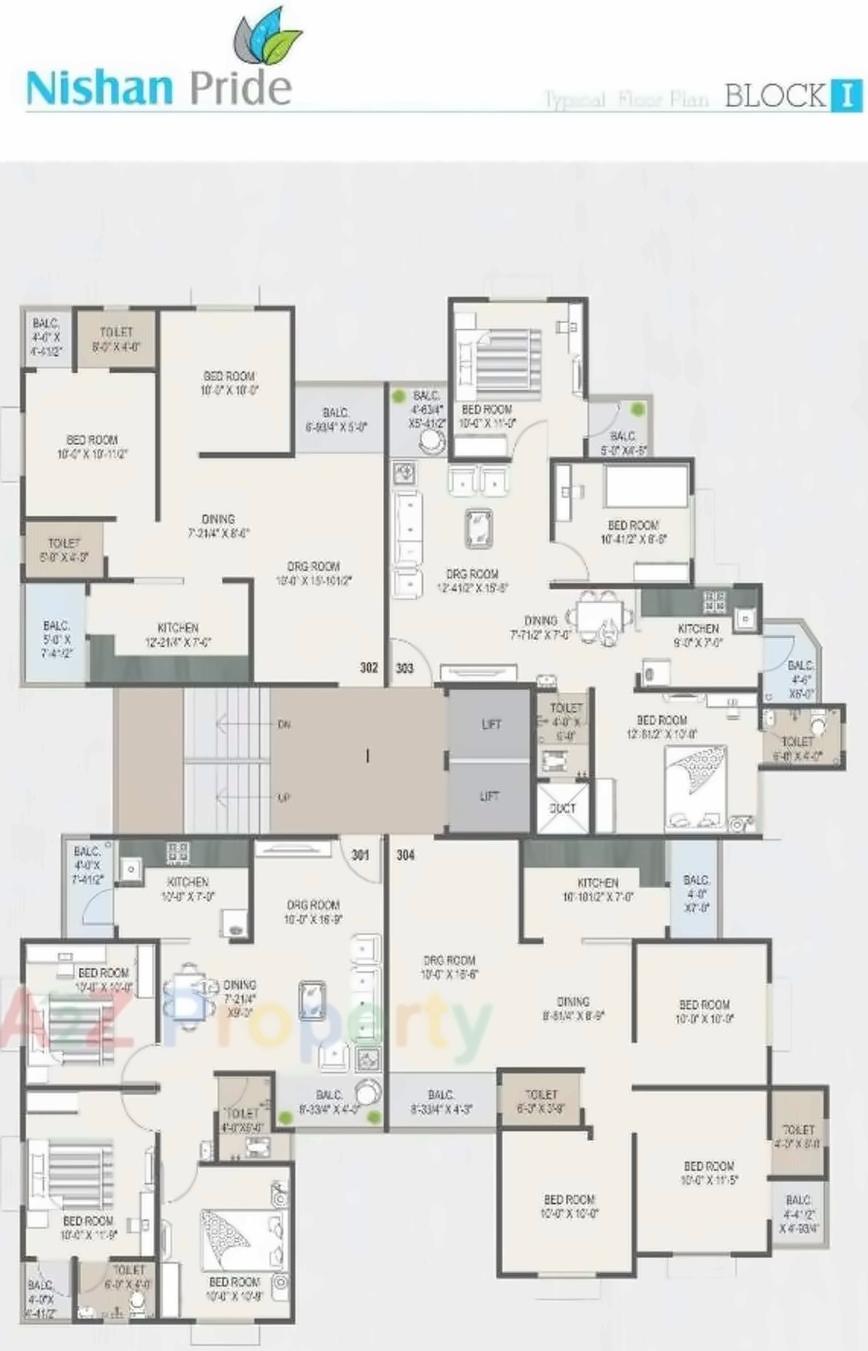 Layout of real estate project Nishan Pride located at Ranip, Ahmedabad, Gujarat