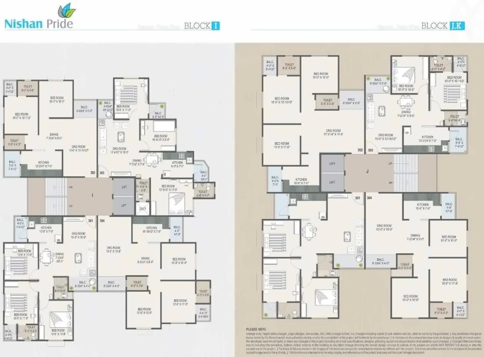Layout of real estate project Nishan Pride located at Ranip, Ahmedabad, Gujarat