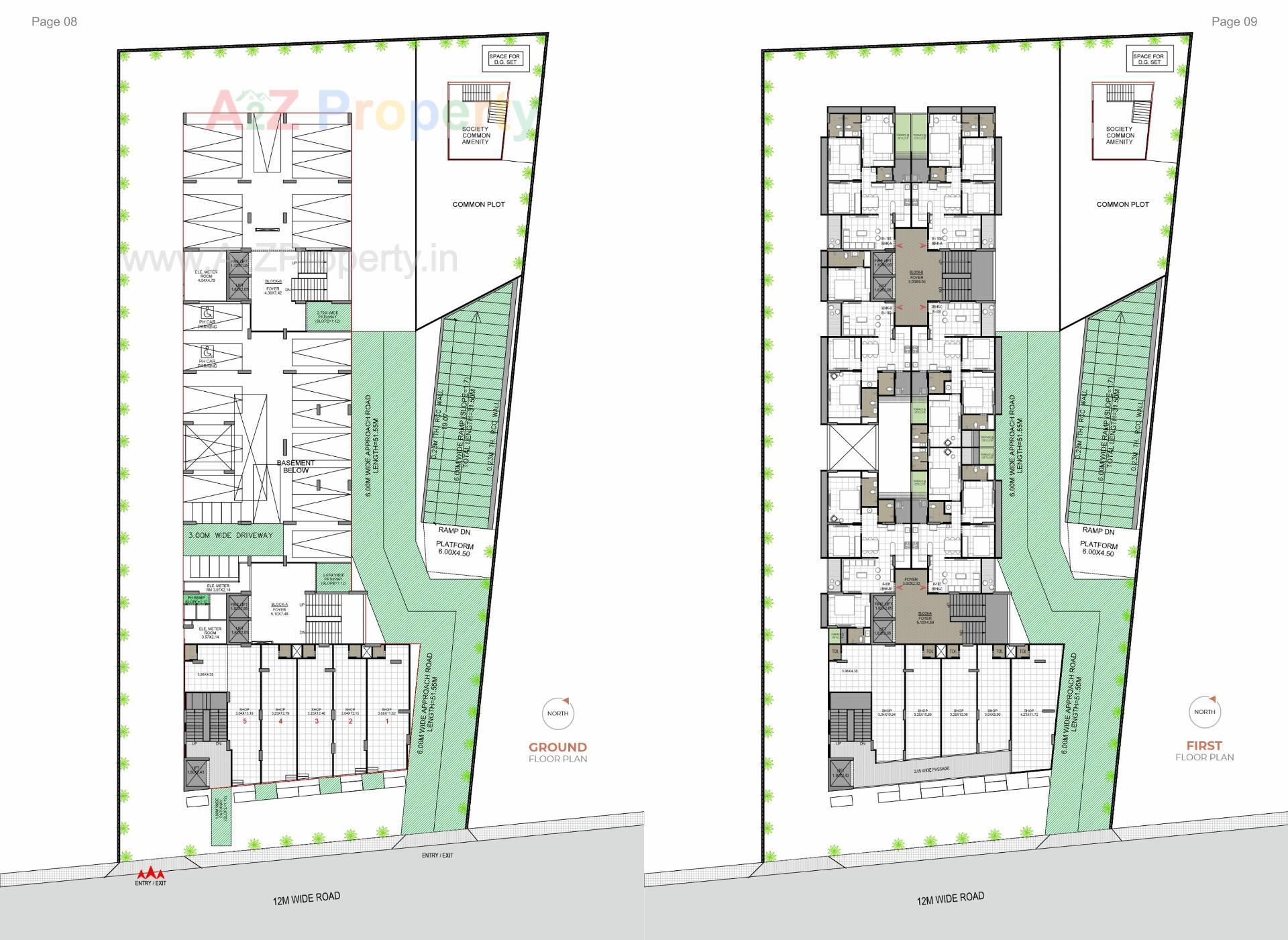 Layout of real estate project Nishan Satva located at Ranip, Ahmedabad, Gujarat