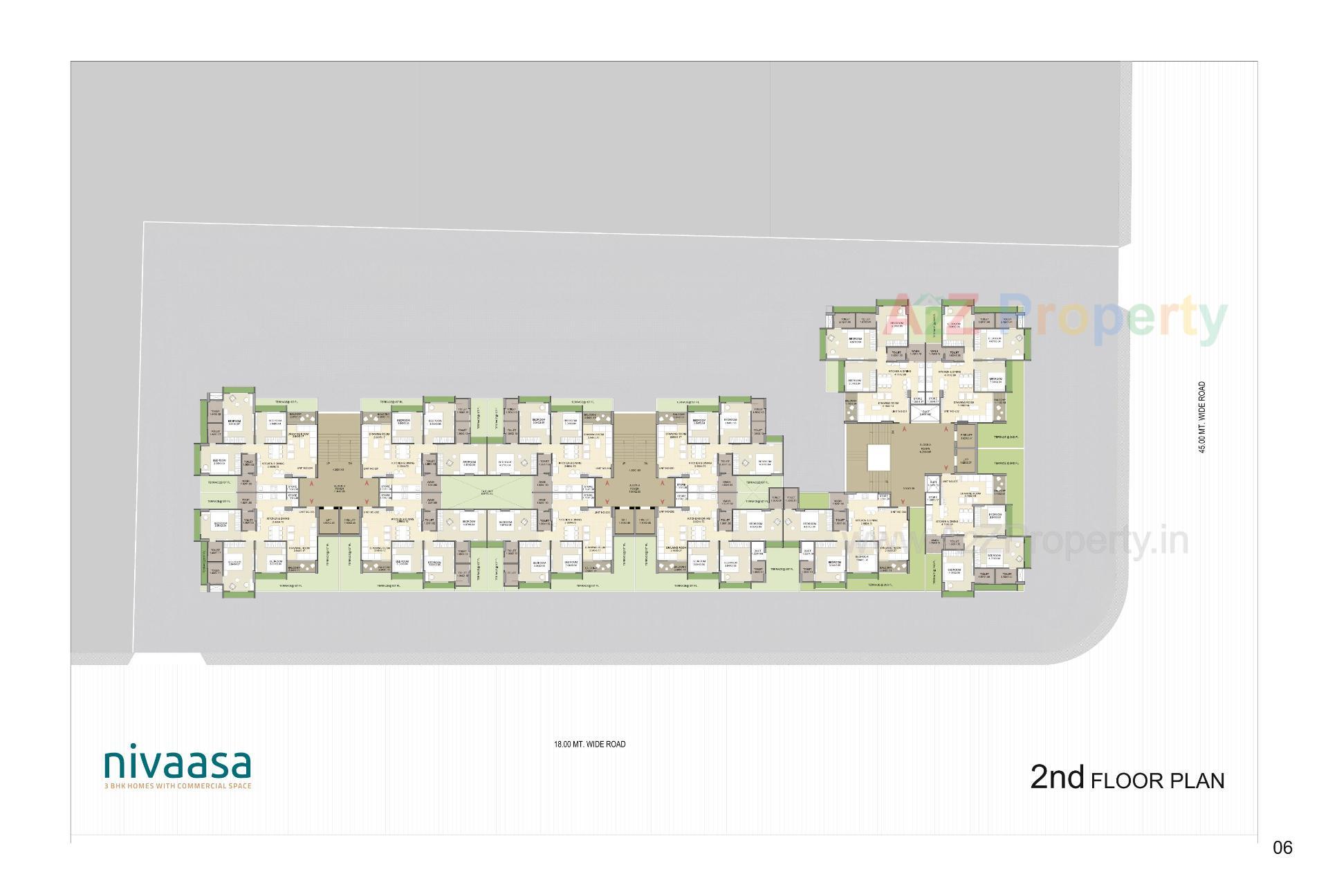 Layout of real estate project Nivaasa located at Shela, Ahmedabad, Gujarat