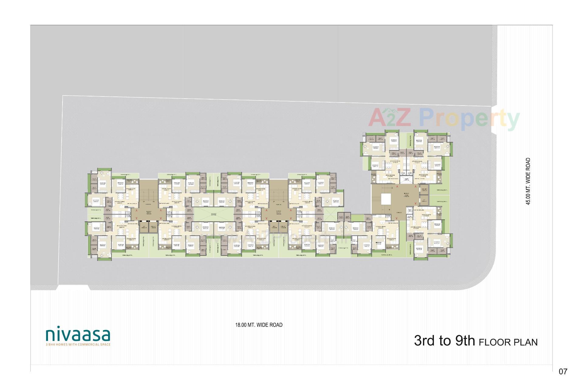 Layout of real estate project Nivaasa located at Shela, Ahmedabad, Gujarat