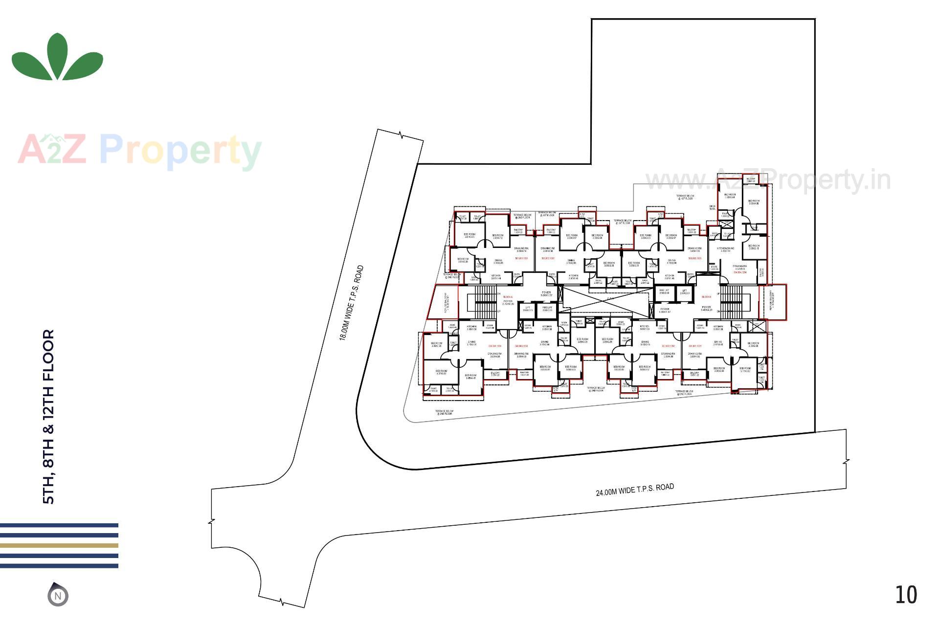Layout of real estate project Nivasa located at Chandkheda, Ahmedabad, Gujarat