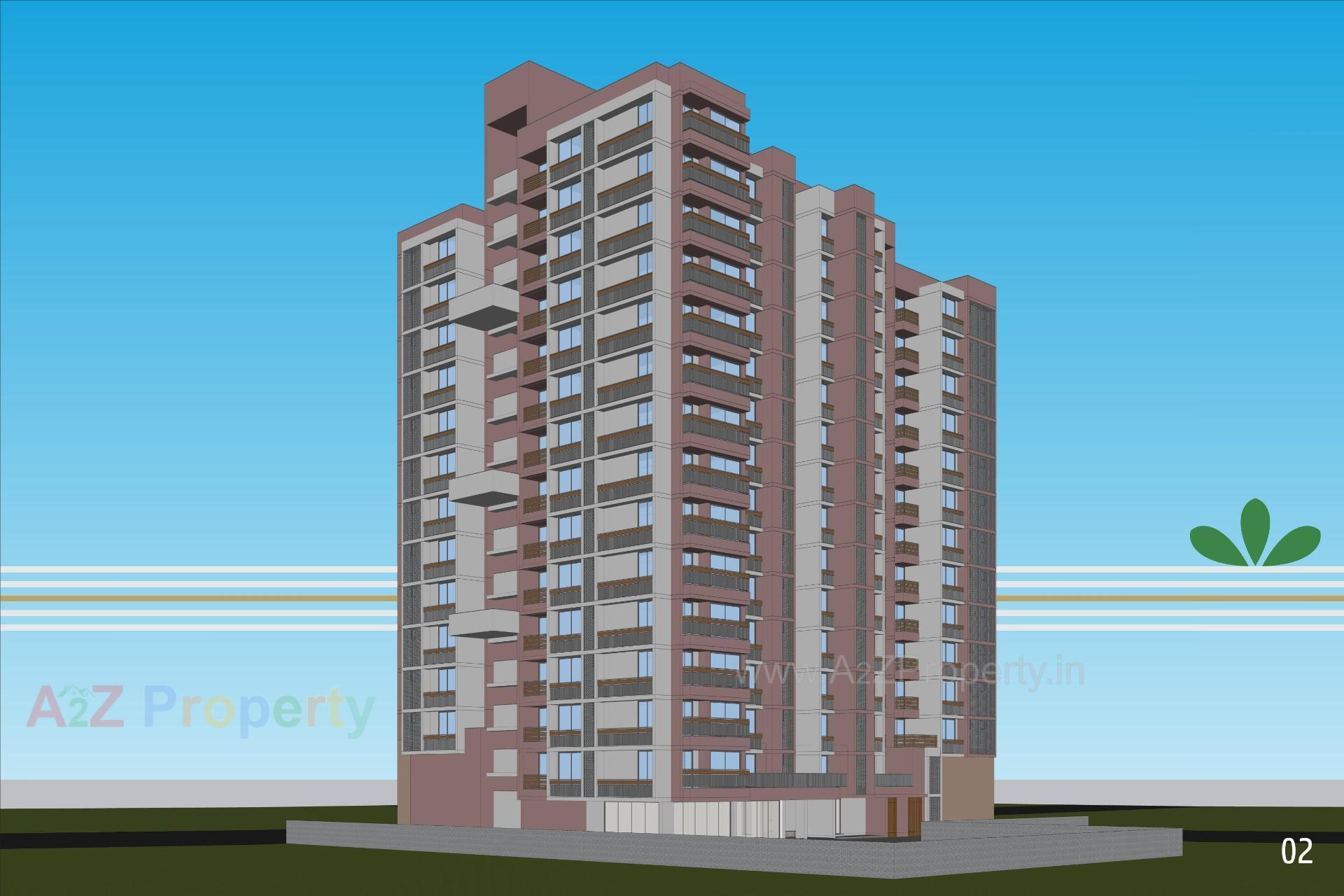 3D Elevation of real estate project Nivasa located at Chandkheda, Ahmedabad, Gujarat