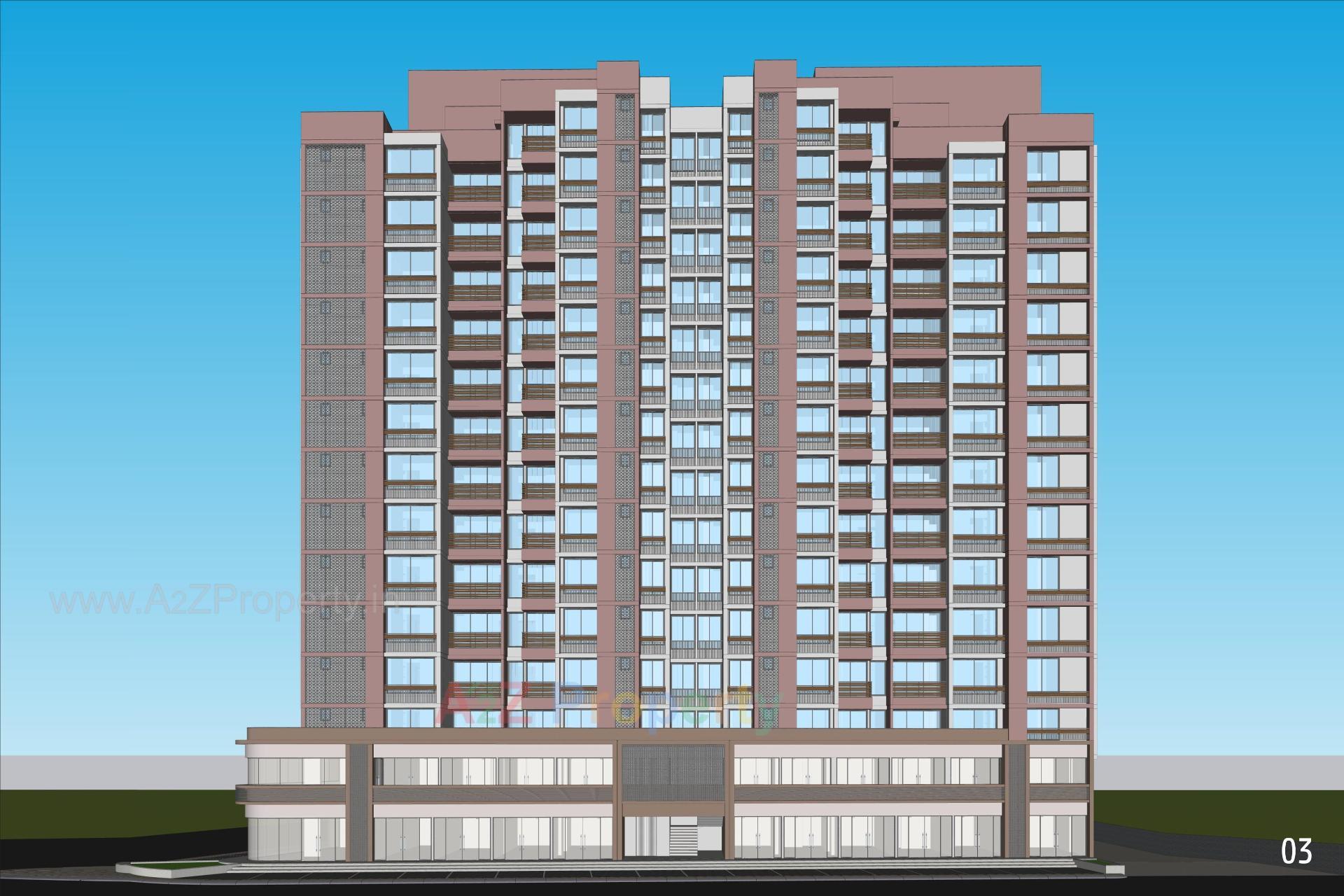 3D Elevation of real estate project Nivasa located at Chandkheda, Ahmedabad, Gujarat