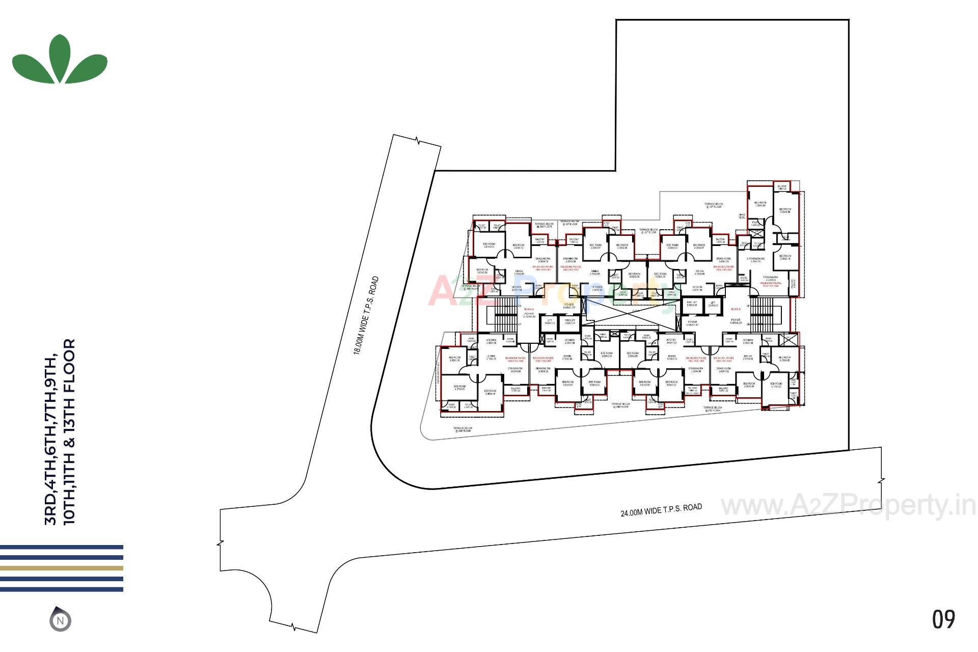 Layout of real estate project Nivasa located at Chandkheda, Ahmedabad, Gujarat