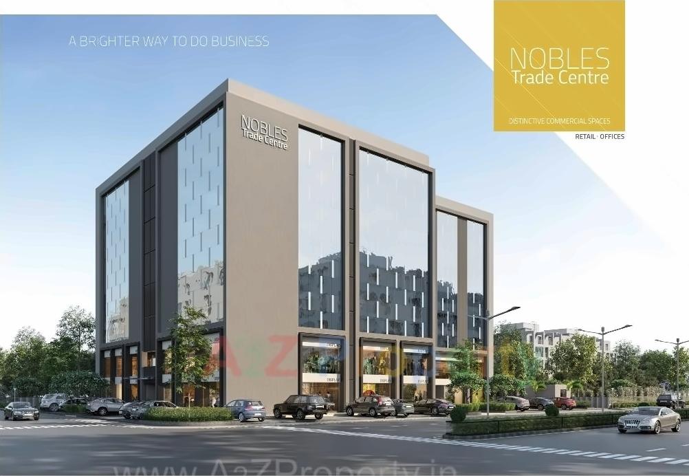 3D Elevation of real estate project Nobles Trade Centre located at Sola, Ahmedabad, Gujarat