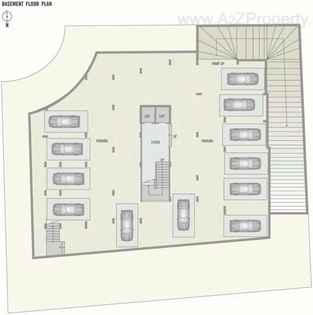 Layout of real estate project North One located at Vadaj, Ahmedabad, Gujarat