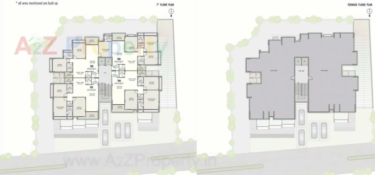 Layout of real estate project North One located at Vadaj, Ahmedabad, Gujarat