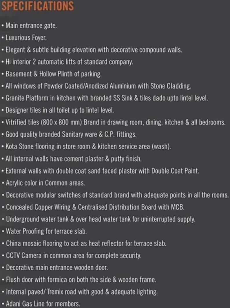 Project Specifications