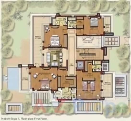 Layout of real estate project North Park located at Jaspur, Ahmedabad, Gujarat