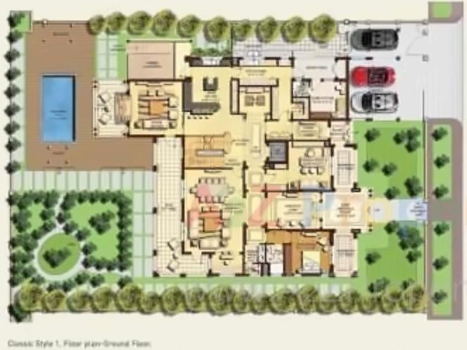 Layout of real estate project North Park located at Jaspur, Ahmedabad, Gujarat