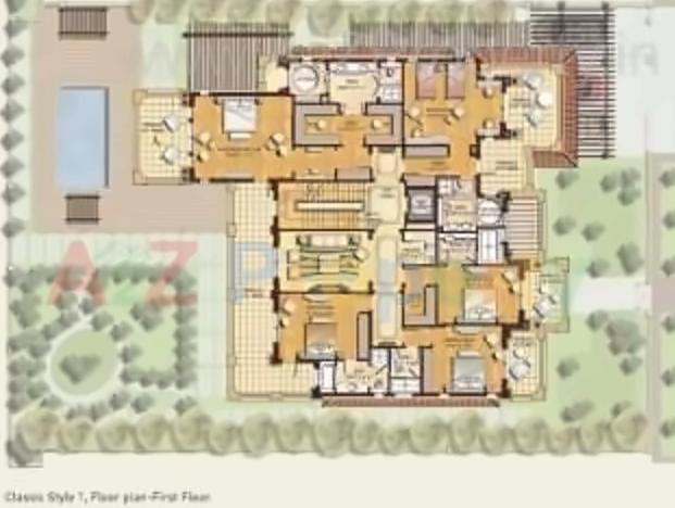 Layout of real estate project North Park located at Jaspur, Ahmedabad, Gujarat