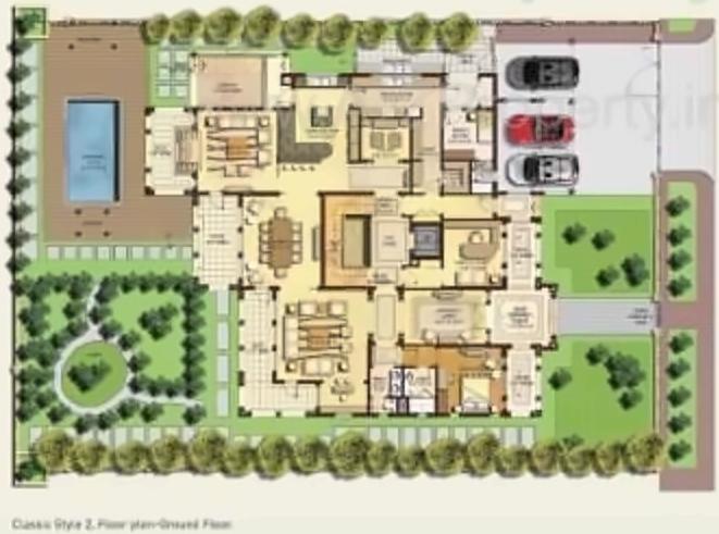 Layout of real estate project North Park located at Jaspur, Ahmedabad, Gujarat
