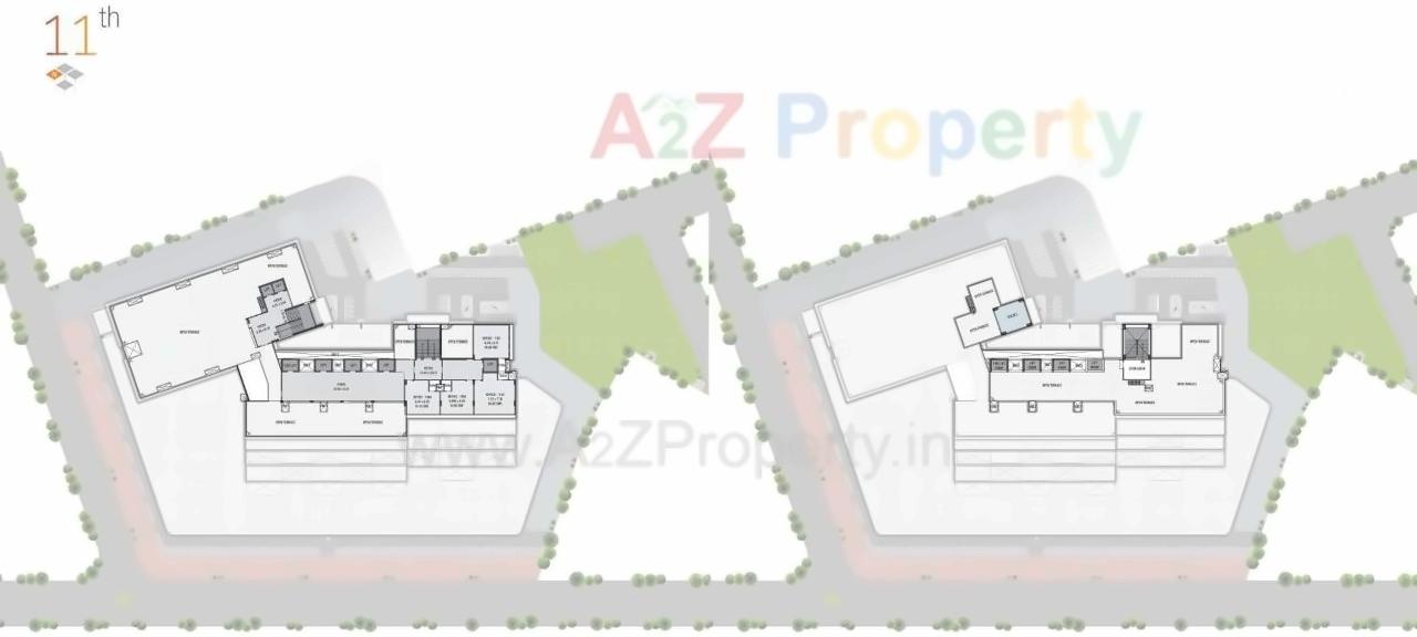 Layout of real estate project North Plaza located at Motera, Ahmedabad, Gujarat