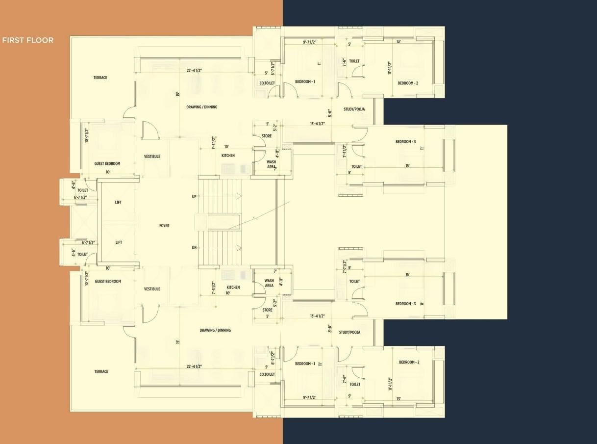 Layout of real estate project North Viento located at Chandkheda, Ahmedabad, Gujarat