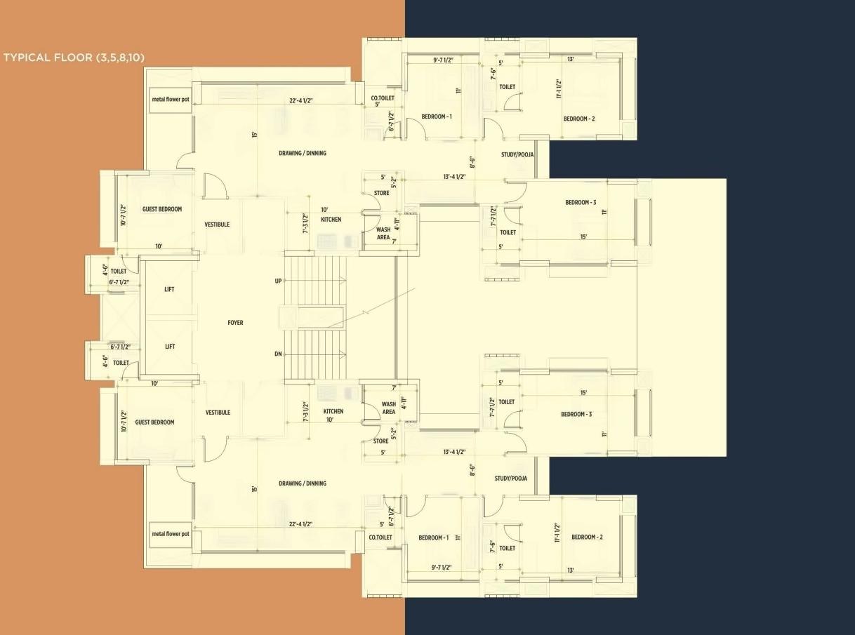 Layout of real estate project North Viento located at Chandkheda, Ahmedabad, Gujarat