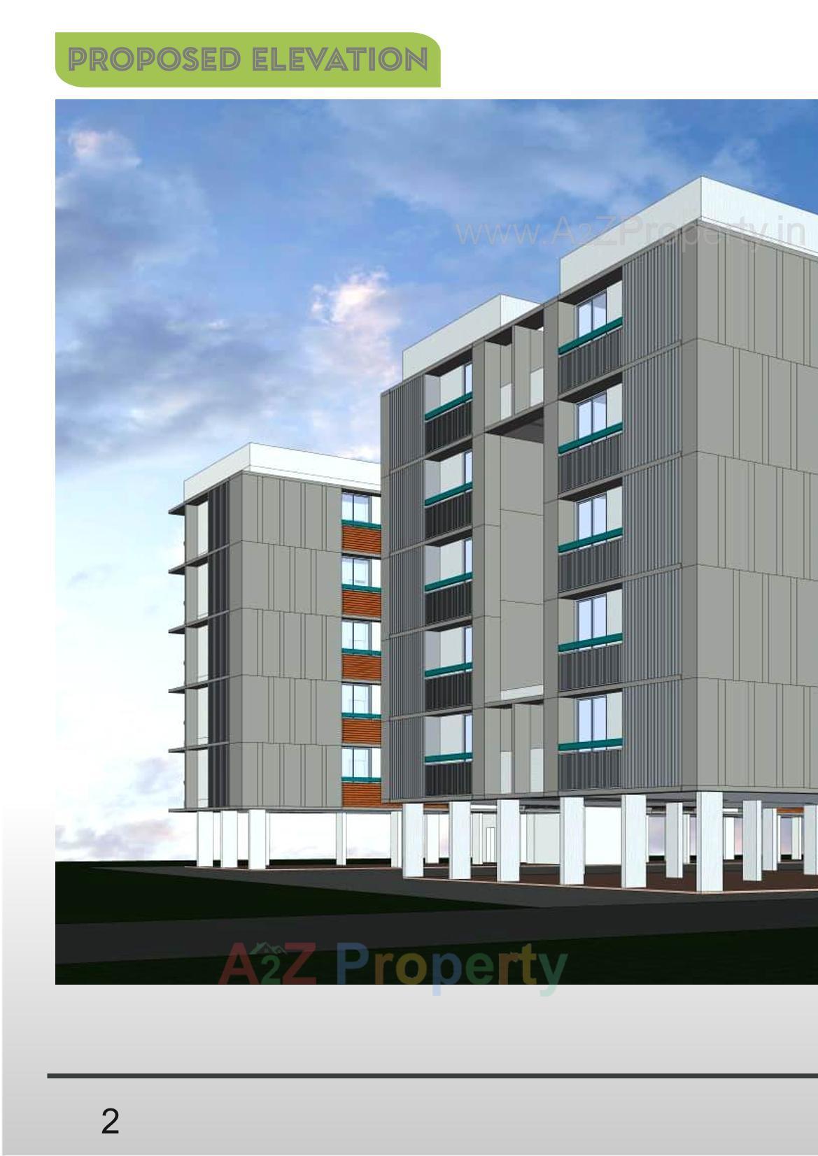 3D Elevation of real estate project North View Symphony located at Bopal, Ahmedabad, Gujarat