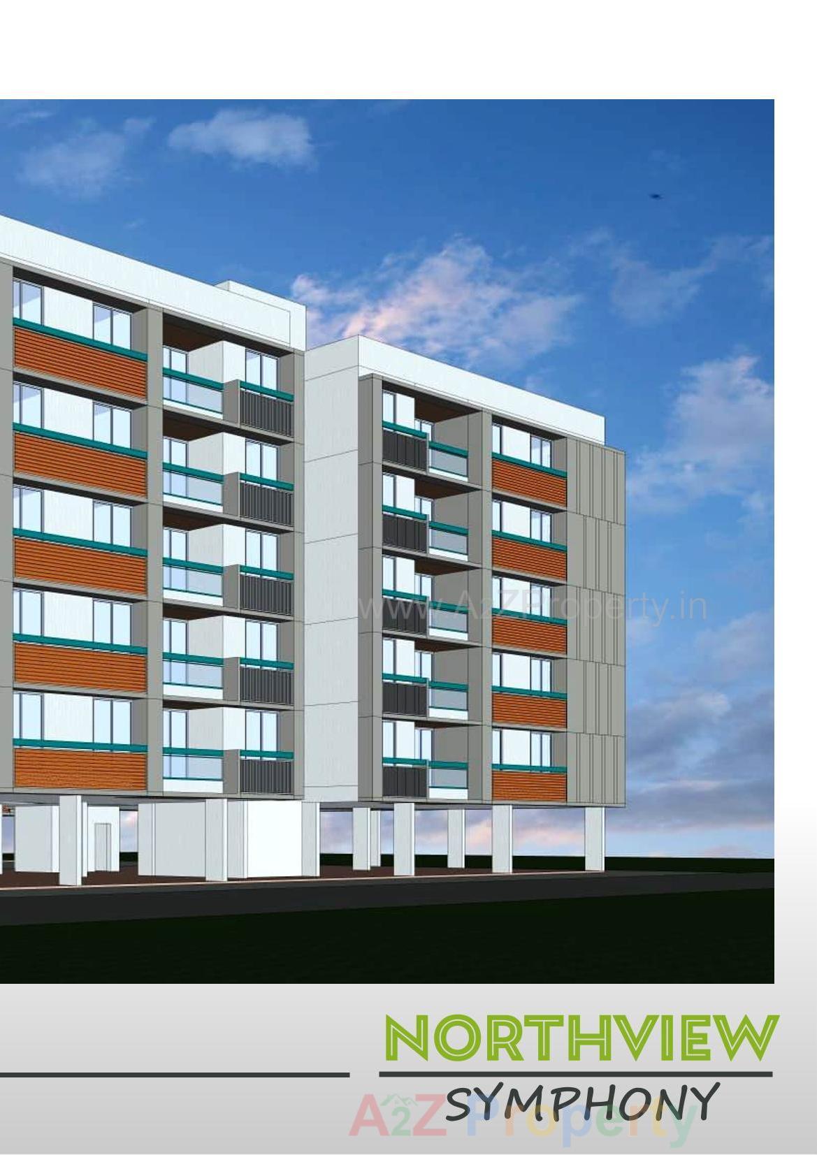 3D Elevation of real estate project North View Symphony located at Bopal, Ahmedabad, Gujarat