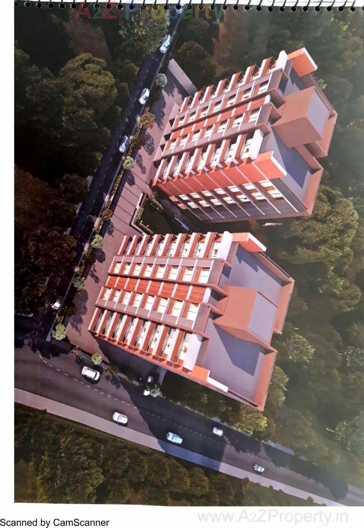 3D Elevation of real estate project Northview Co Op  Housing Society Ltd located at Kocharab, Ahmedabad, Gujarat