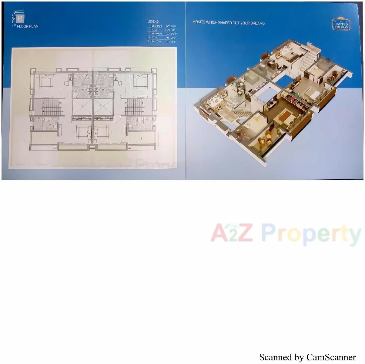 Layout of real estate project Ocean Villas located at Sarkhej, Ahmedabad, Gujarat